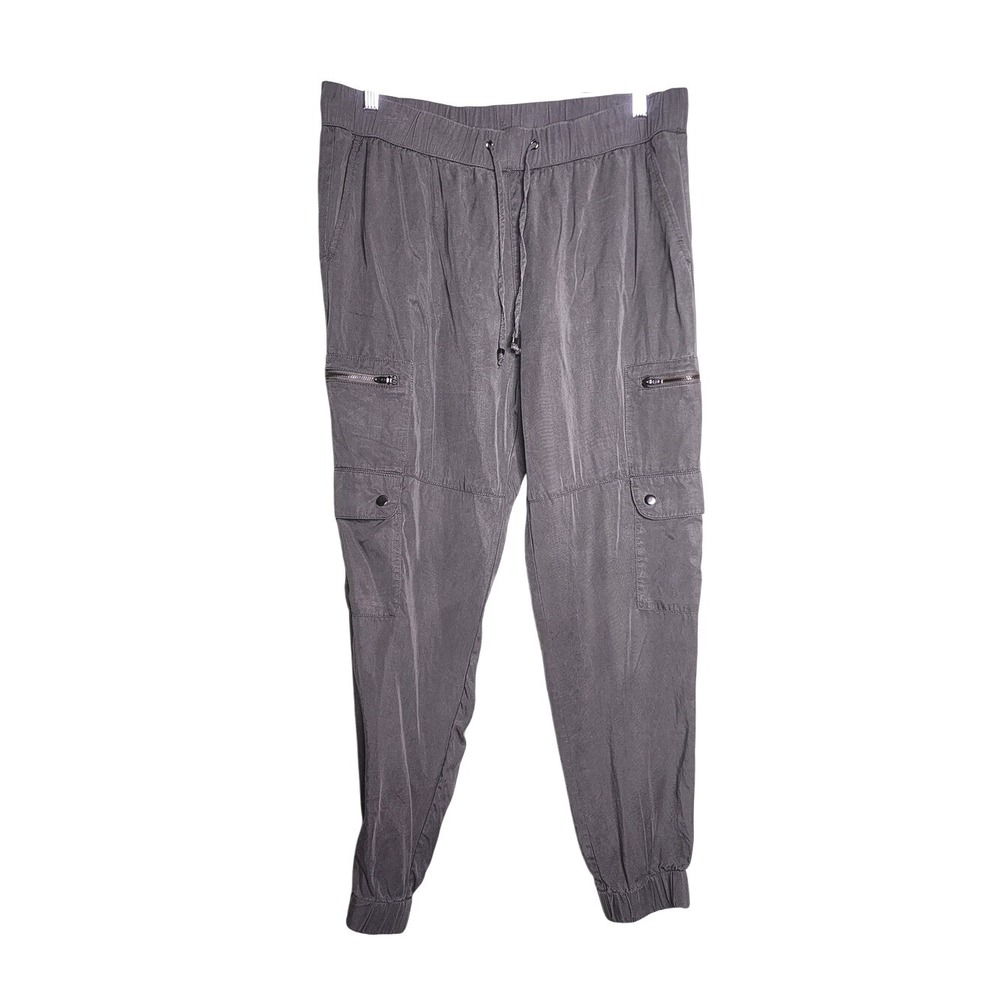 Banana Republic Cargo Joggers Olive Green Utility‎ Pockets Elastic Waist L